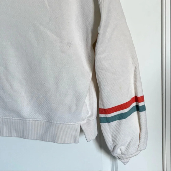 Madewell MWL Airyterry Hoodie Sweatshirt: Stripe-Sleeve Edition 29794 - Picture 6 of 16